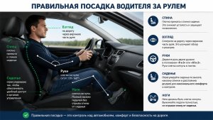 Посадка водителя: три ключевых шага для здоровья и безопасности - фото